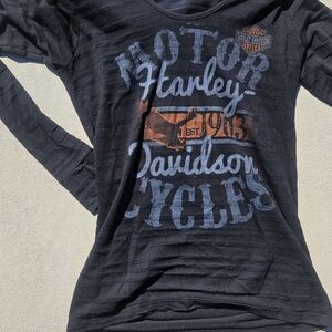 Harley-Davidson Black Long Sleeve Shirt